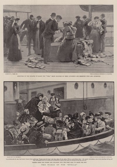 Das Wrack der Stella von Joseph Nash